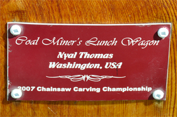 sign: 2007 Coal Miners Lunch Wagon